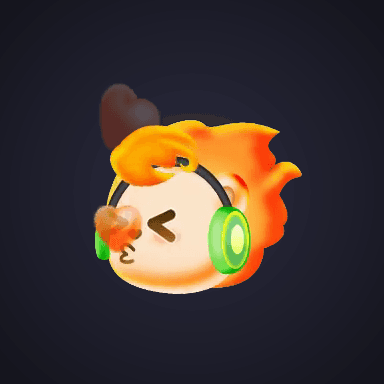 Flaming Hair Kiss Emoji