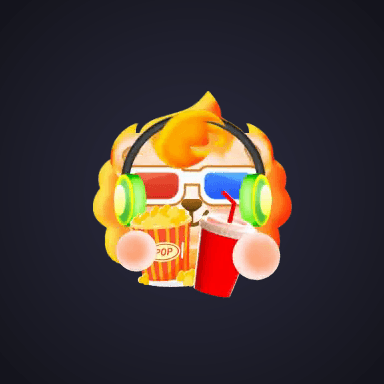 Flaming Movie Night Emoji