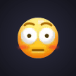 Flushed Surprised Emoji