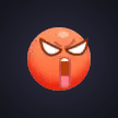 Furious Red Emoji