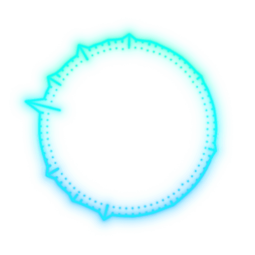 Glowing Blue Ring Frame