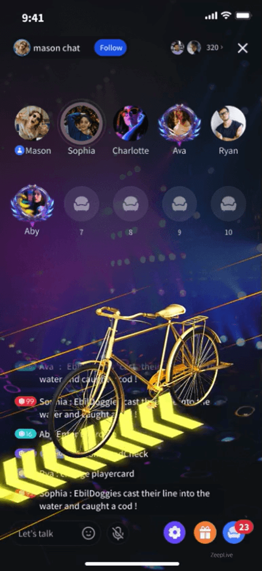 Golden Bicycle Gift
