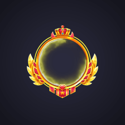 Golden Crown Laurel Frame