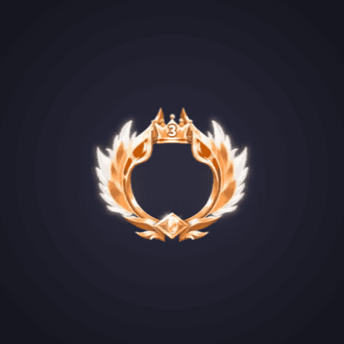Golden Crown Level Badge