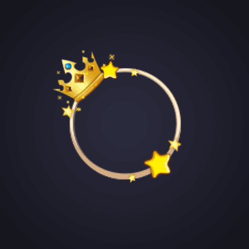 Golden Crown Ring Frame