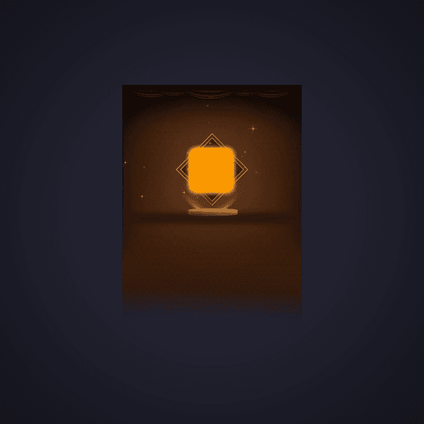 Golden Floating Cube