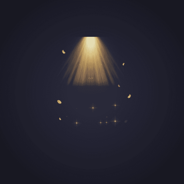 Golden Spotlight Coins