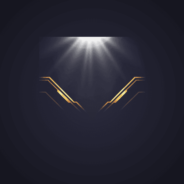 Golden Spotlight Frame