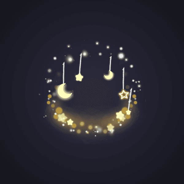 Golden Starry Frame
