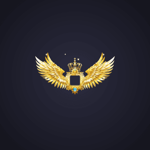 Golden Winged Crown Badge II