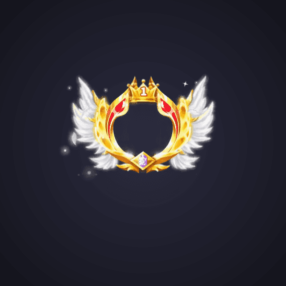 Golden Winged Crown Badge