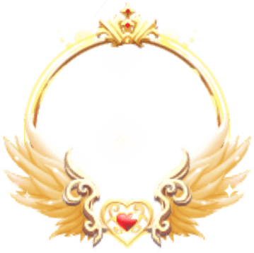 Golden Heart Wings Frame