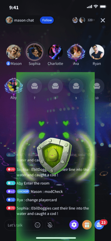 Green Shield Emote
