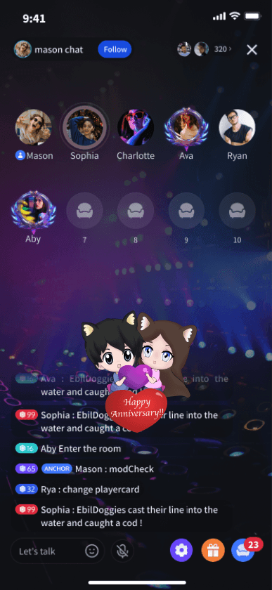 Happy Anniversary Cat Couple
