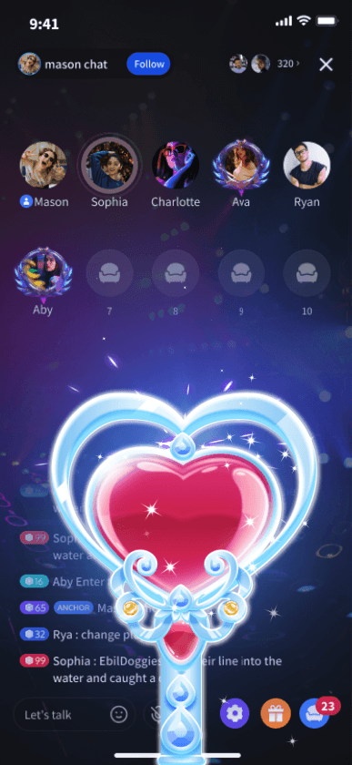 Heart Magic Wand