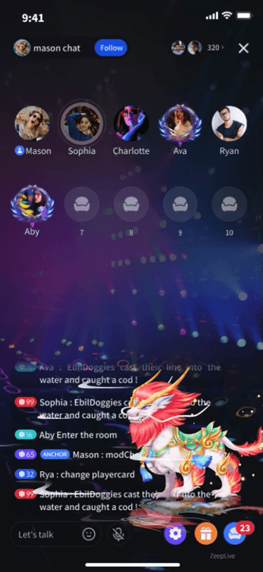 Mythical Fire Lion