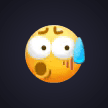 Nervous Sweat Emoji