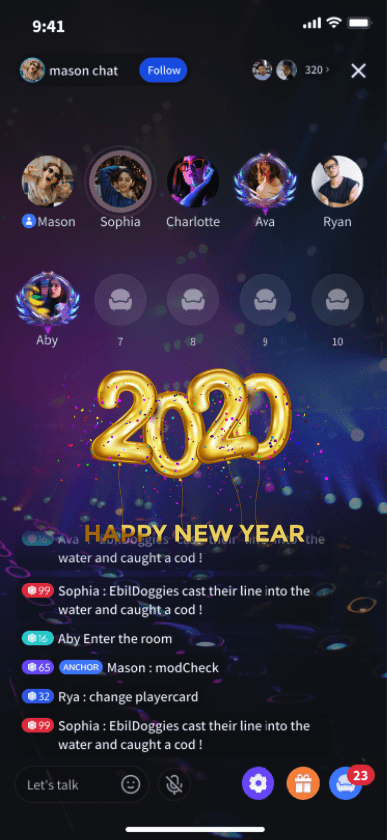 Happy New Year 2020 Balloons