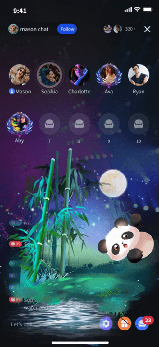 Playful Panda Night