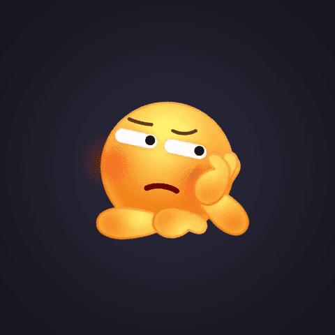 Pensive Blushing Emoji