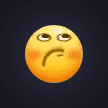 Pensive Orange Emoji