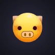 Pensive Pig Emoji