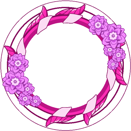 Pink Floral Frame