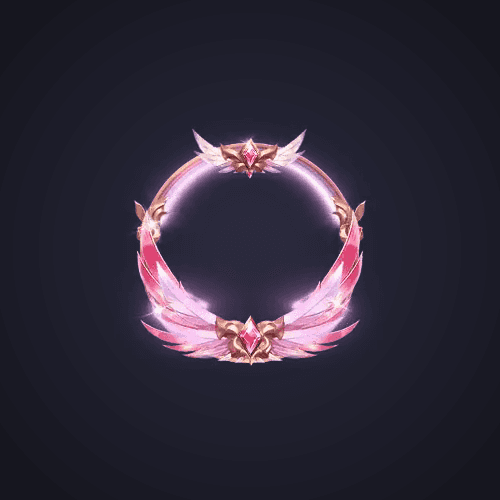 Pink Winged Jewel Frame