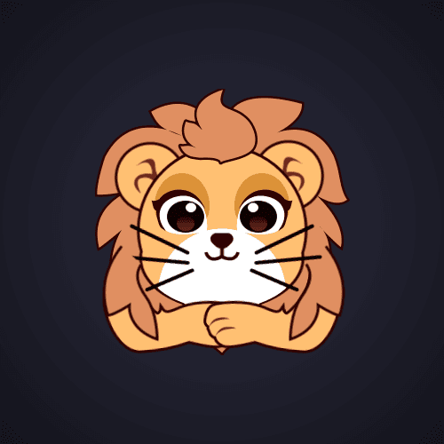 Playful Lion Face Frame