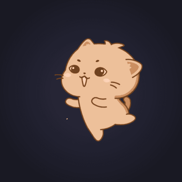 Playful Peach Cat