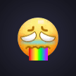 Rainbow Vomit Emoji