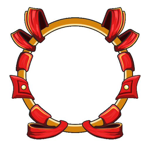 Red Ribbon Wreath Frame