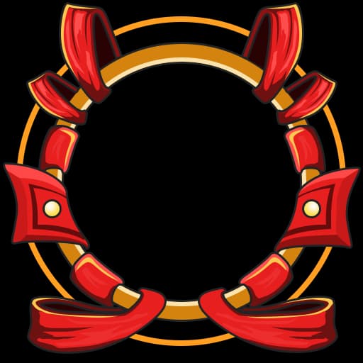 Red Ribbon Loop Frame
