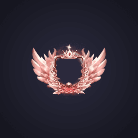 Rose Gold Winged Badge
