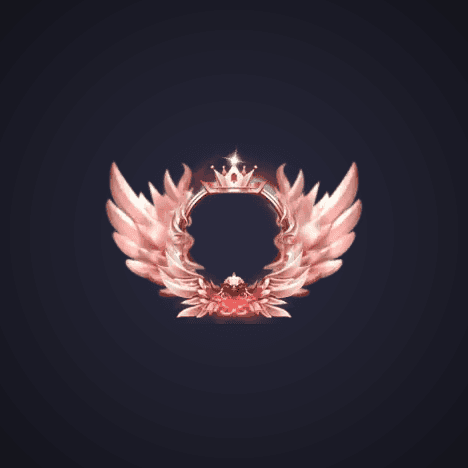 Rose Gold Winged Crown Level