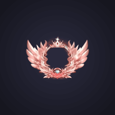 Rose Gold Winged Crown