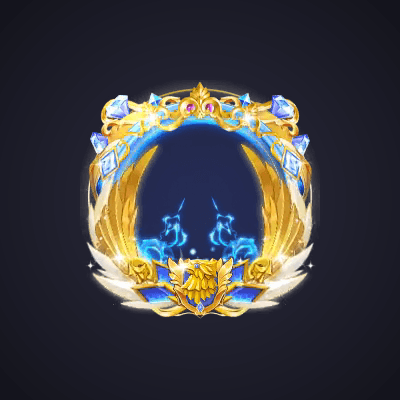 Royal Blue Lightning Frame