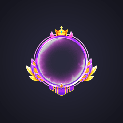 Royal Purple Crown Frame