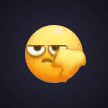 Skeptical Thumbs Down Emoji