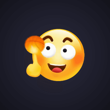 Smiling Emoji Basketball