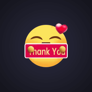 Smiling Emoji Thank You