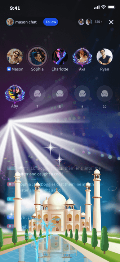 Taj Mahal Light Show