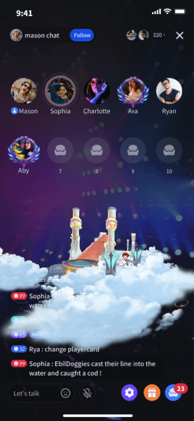 Celestial Cloud Stage