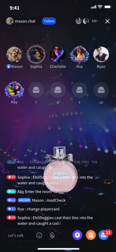 Pink Perfume Bottle