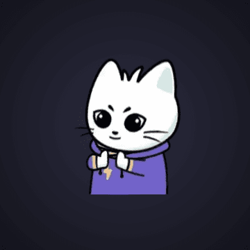 White Cat Thumbs Up