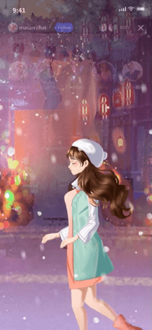 Winter Love Scene