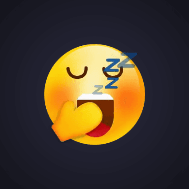 Yawning Sleepy Emoji