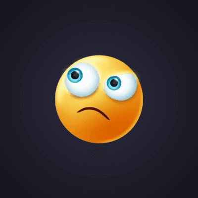 Yellow Confused Emoji
