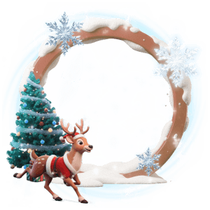 Christmas Reindeer Frame